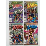 UNCANNY X-MEN # 154, 155, 156, 157 (Group of 4) - (1982 - MARVEL Cents/Pence Copy) - Origins of