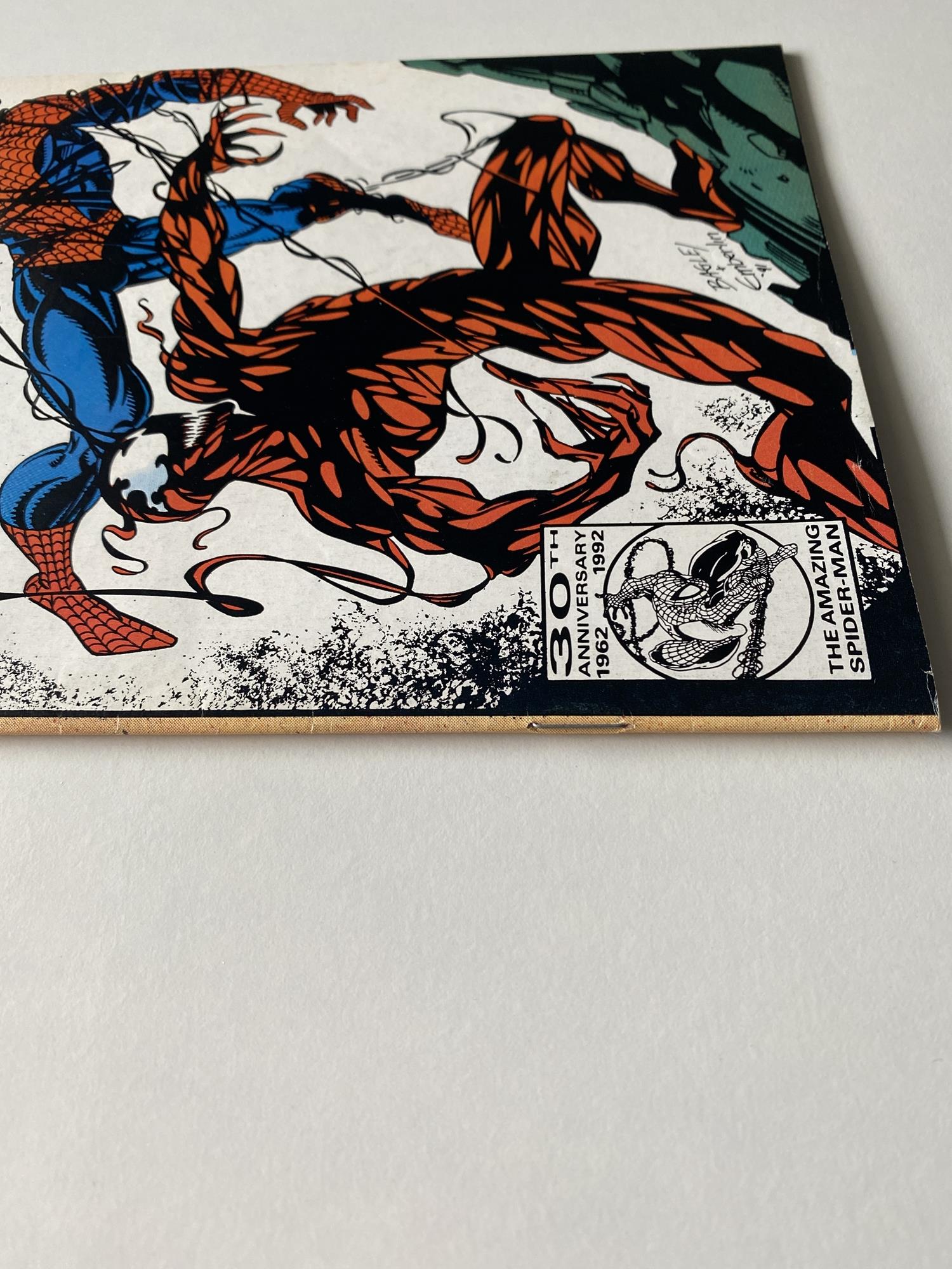 AMAZING SPIDER-MAN # 361 (1992 - MARVEL - Cents/Pence Copy) - First full appearance of Carnage ( - Image 7 of 7