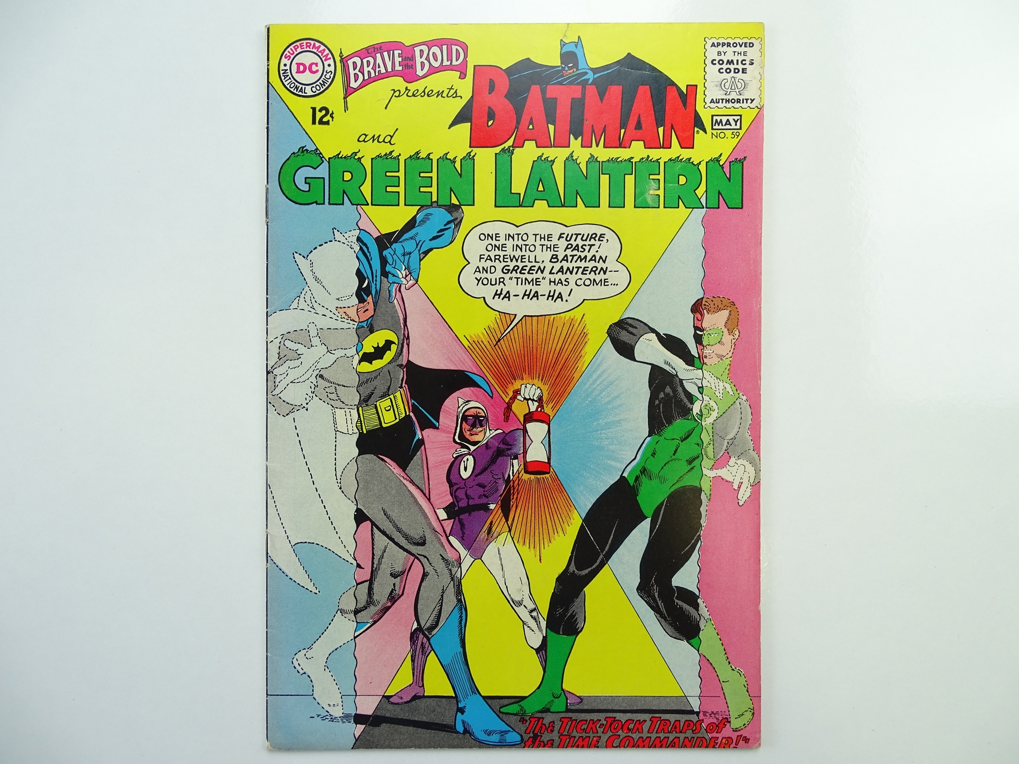 BRAVE & BOLD: BATMAN & GREEN LANTERN # 59 (1965 - DC - Cents Copy) - First Batman team-up of the