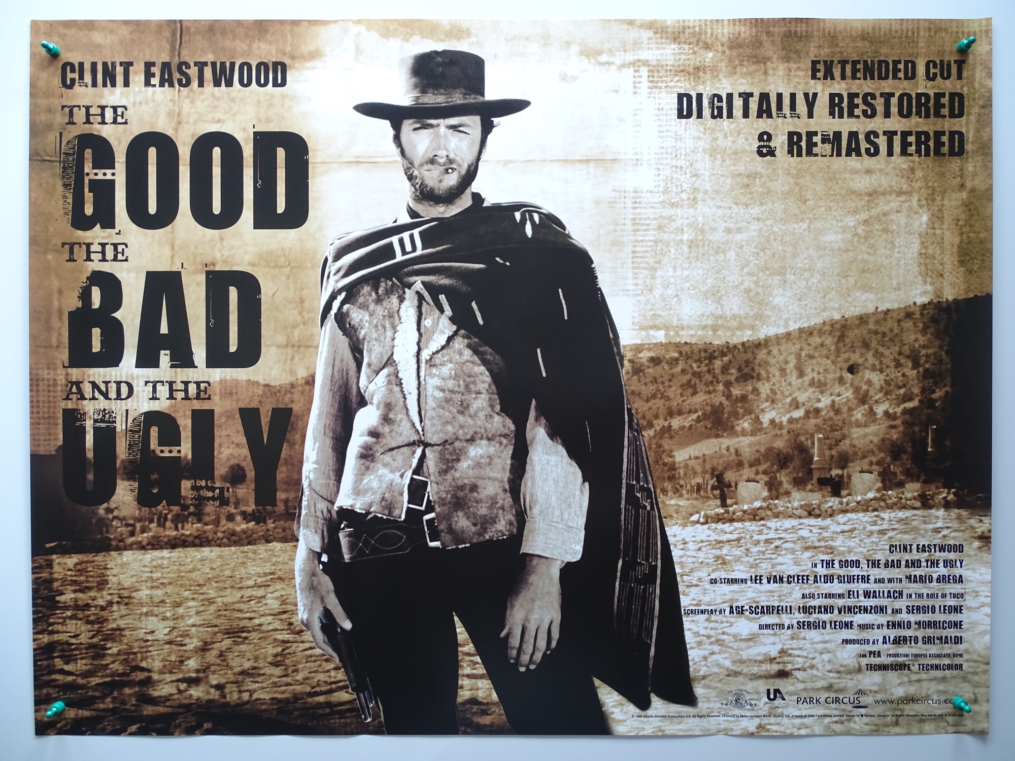 THE GOOD, THE BAD & THE UGLY (2008 Release) - UK Quad Film Poster - Park Circus Release - Unique