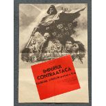 STAR WARS: EMPIRE STRIKES BACK (1980) - Romanian One-Sheet - VERY RARE EASTERN EUROPEAN FORMAT