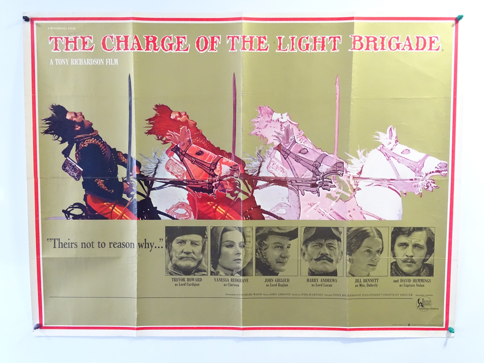 CHARGE OF THE LIGHT BRIGADE (1968) - A UK Quad film poster together with cinema souvenir - Image 2 of 2