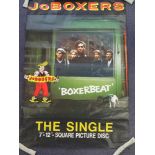 A 60x40 promotional poster for the JOBOXERS single 'Boxerbeat' - rolled
