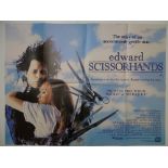 1990s / 2000s JOB LOT of mixed film posters: JOHNNY MNEMONIC / 23:58 / EDWARD SCISSORHANDS /
