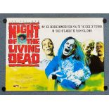 NIGHT OF THE LIVING DEAD (1990) - British UK Quad - Zombie artwork - - Rolled (as issued)