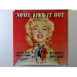 A pair of film soundtrack posters to include: SOME LIKE IT HOT (1959) and a STAR IS BORN (1977) -