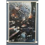STAR WARS (1977) - PRESENTED ROLLED - Soundtrack Album Poster with John Berkey artwork - 22" x