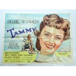 A group of 1950s UK Quad film posters to include: TAMMY (1957), THE PRIDE AND THE PASSION (1957),