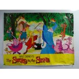 A pair of Disney film posters for SWORD IN THE STONE (1963) UK Quad film poster and HOWARD THE