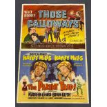 WALT DISNEY: PARENT TRAP & THOSE CALLOWAYS (2 in Lot) - Two (2) British UK Quads to include PARENT