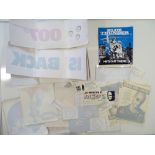 A quantity of movie memorabilia comprising mainly of window stickers for films including: JAMES