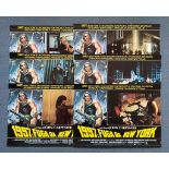 ESCAPE FROM NEW YORK (1981) - (Lot of 6) - Complete Set of ALL Six Italian Photobustas - 19" x