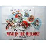 WALT DISNEY: WIND IN THE WILLOWS (1960s) Re-Release UK Quad. (30" x 40" - 76 x 101.5 cm) - Folded (