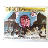 DRACULA HAS RISEN FROM THE GRAVE (1968) - A UK Quad Film Poster for the HAMMER romantic vampire