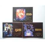 STAR WARS: TRILOGY (1997 SPECIAL EDITION RE-RELEASE) - Set of three over sized lobby cards / UK mini