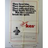 KES (1969) English melodrama by Ken Loach about a boy and his falcon - UK Quad Film poster and