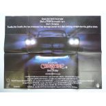 A group of 10 horror related UK Quad film posters to include: CHRISTINE (1984), PHANTASM 2 (1989),