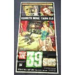 THE 39 STEPS (1959) - UK Three Sheet (40” x 81” approx.) - vertical tear middle of top edge