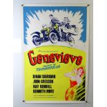 GENEVIEVE (1953 - 1960s re-release) UK one sheet film poster - rolled