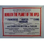 PLANET OF THE APES: A pair of UK Quad film posters - BENEATH THE PLANET OF THE APES (1970)