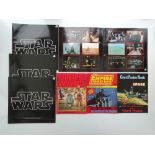 STAR WARS: 4 X STAR WARS SOUNDTRACK VINYL LP ALBUM COVERS (without LPs) together with 2 x STAR