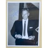 CHARLTON HESTON AUTOGRAPH - Hand-Signed black & white photograph - Clear CHARLTON HESTON signature