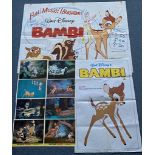WALT DISNEY: BAMBI - Selection of Bambi printed cinematic memorabilia to include Complete British