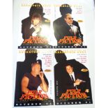 PULP FICTION (1994) LOT - (4 in Lot) - QUENTIN TARANTINO - Set of 4 x British character posters