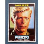 MERRY CHRISTMAS MR. LAWRENCE (1983) - DAVID BOWIE character poster - Italian commercial one-