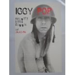 IGGY POP: Promotional Poster for 'NAUGHTY LITTLE DOGGIE' 12th album by IGGY POP - Photography by