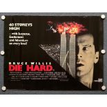 DIE HARD (1988) - British UK Quad - - Rolled (as issued)