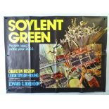 SOYLENT GREEN (1973) British UK Quad film poster - John Solie artwork - Now rolled / previously