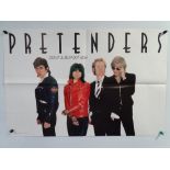 THE PRETENDERS (1980) - commercial music poster for their debut album - folded