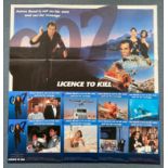 JAMES BOND: LICENCE TO KILL (1989) - British UK Quad & Lobby Cards - Final design country of