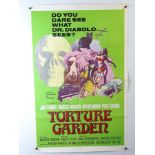 TORTURE GARDEN (1967) - US one sheet film poster - rolled, previously folded