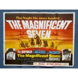 MAGNIFICENT SEVEN, THE (1964 Release) - British UK Quad - - Folded (as issued)