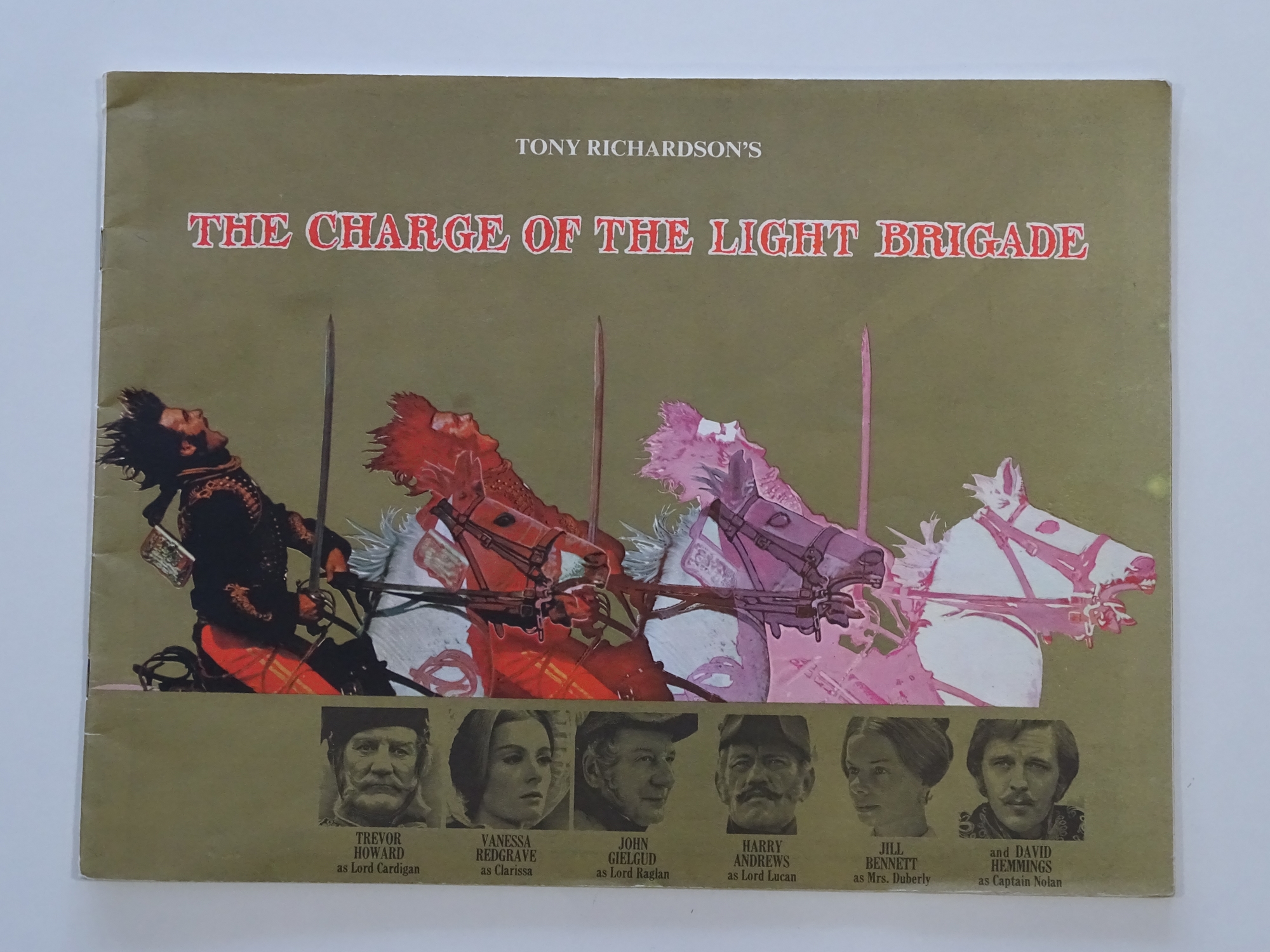 CHARGE OF THE LIGHT BRIGADE (1968) - A UK Quad film poster together with cinema souvenir