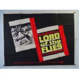 LORD OF THE FLIES (1963) UK Quad film poster for the horror thriller based on William Golding's
