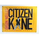A pair of UK Quad film posters to include: CITIZEN KANE (1999 Release) - British UK Quad film poster