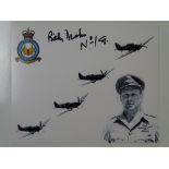AUTOGRAPHS: A group of signed photographs of WWII pilots - BILLY DRAKE, JOHN FREEBORN, JOHN MILNE,