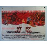 A pair of UK Quad film posters for: FLIGHT OF THE PHOENIX (1965) and TO HELL AND BACK (1955) -