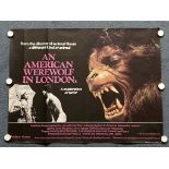 AN AMERICAN WEREWOLF IN LONDON (1981) - British UK Quad film poster - Folded - (as issued)