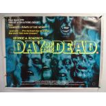 DAY OF THE DEAD (1985) - UK Quad Film Poster - FIRST RELEASE - GEORGE A ROMERO - 'Wall of Zombies'