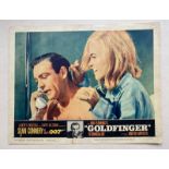 JAMES BOND: GOLDFINGER (1964) - U.S. Lobby Card #2 - Close up shot of Sean Connery (James Bond