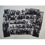 A large group of black/white reproduction 6 x 4 publicity photographs of THE WHO as lotted