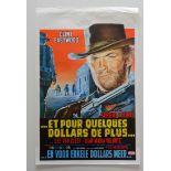 A selection of International movie posters to include: ET POUR QUELQUES DOLLARS DE PLUS (FOR A FEW