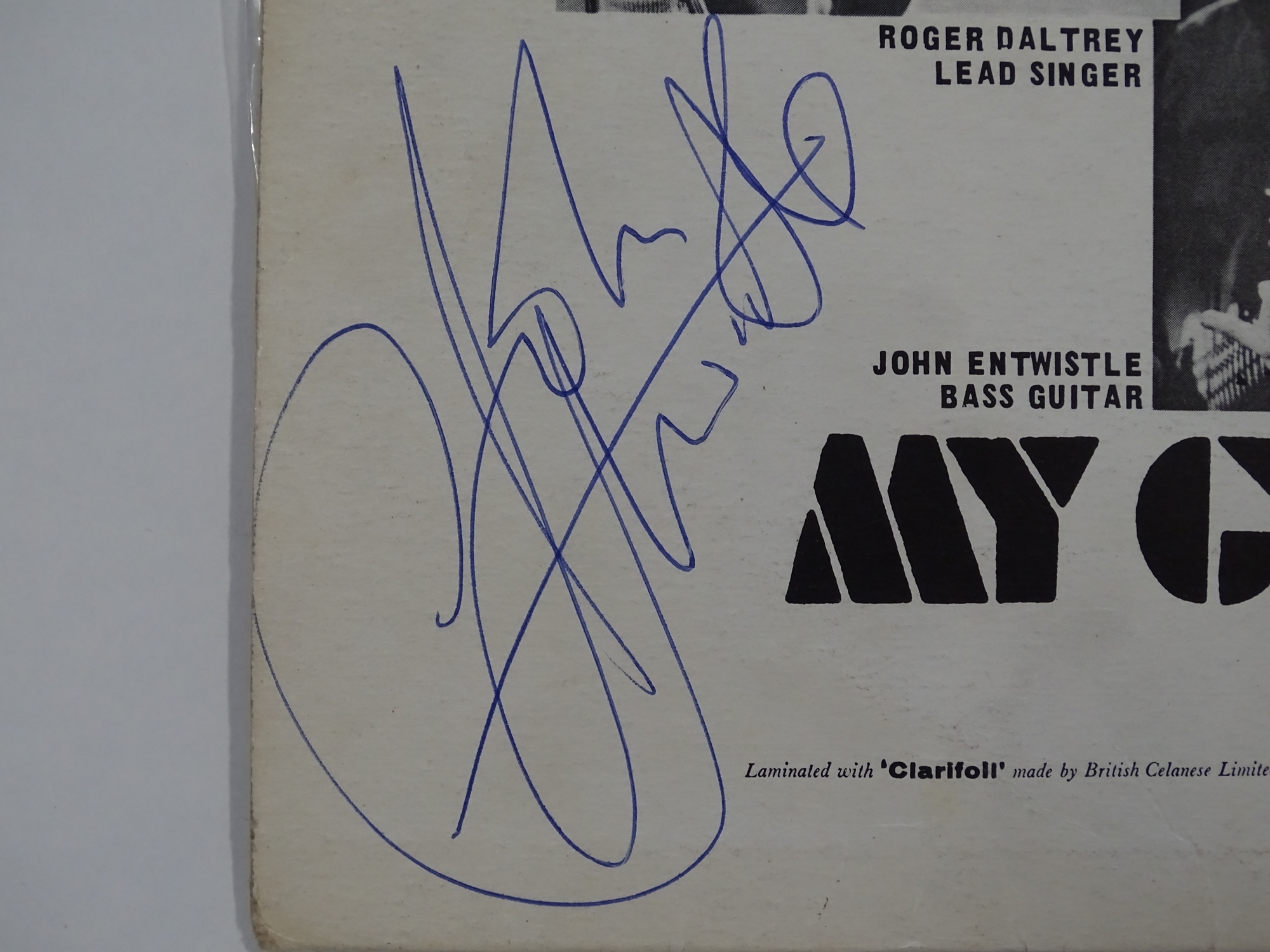 THE WHO - MY GENERATION - First pressing album signed by the four band members to the rear. An - Image 5 of 13