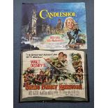 WALT DISNEY: SWISS FAMILY ROBINSON & CANDLESHOE (2 in Lot) - Two (2) British UK Quads to include