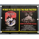 PHANTASM / DON'T GO IN THE HOUSE (1980) - British UK Double Bill Quad - RARE with the latter title a