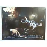 JAMES BOND: CASINO ROYALE (2006) 2 x UK Quad Film posters to include Coming Soon Advance and regular
